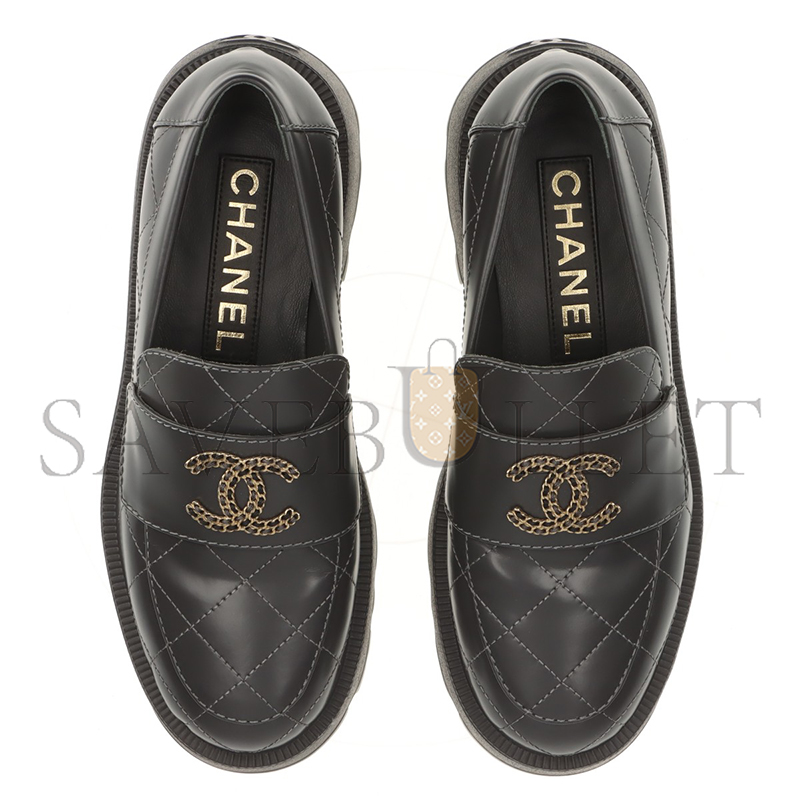 Ch*el coco mark matelasse 24b leather loafer g45921